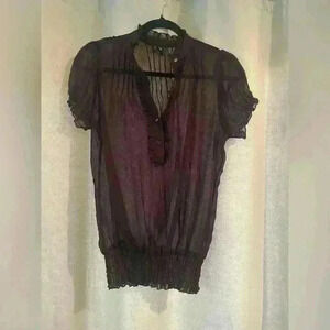 Women’s Purple See Through Vanity Blouse